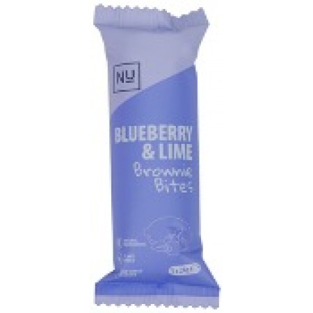 NU Brownie Bites - Blueberry & Lime 10 x 72g